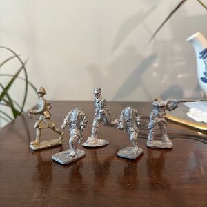 Vintage Lead Soldier Figurines Set of 3